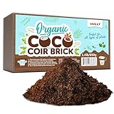 Coco Coir Brick for Plants, 1-Pack 100% Organic Potting Soil for Indoor and Outdoor Plants Seed Starter Coconut Mix Soil with High Expansion for Herbs & Flowers
