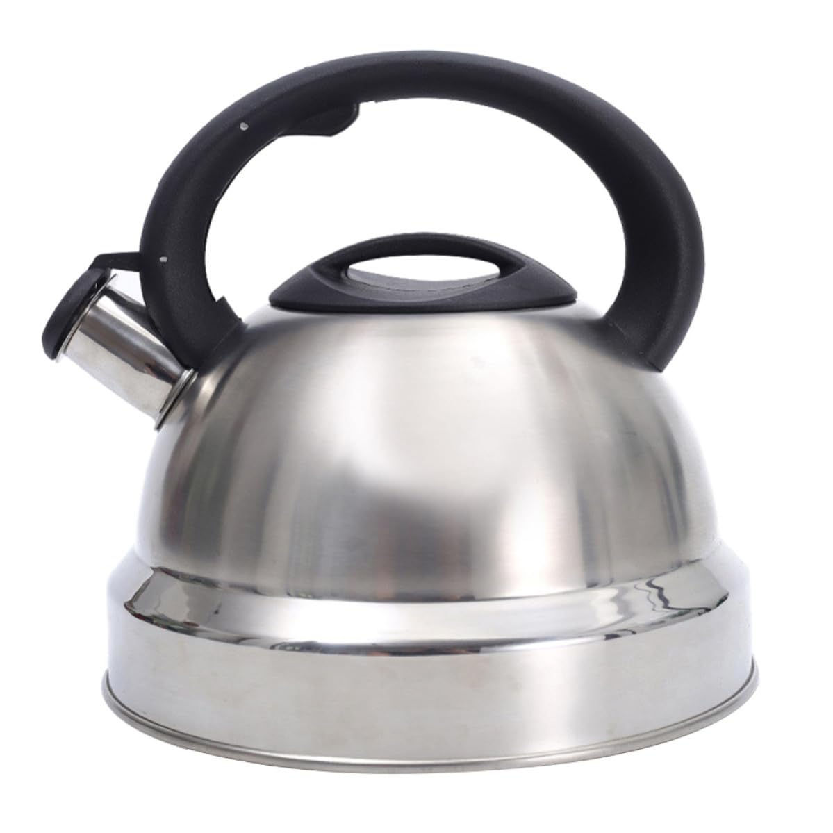 ULTECHNOVO Hervidor de Agua en Color Plata de 3l de Acero Inoxidable Silbato y Asas Cómodas para Bebidas Calientes y Sopas Instantáneas