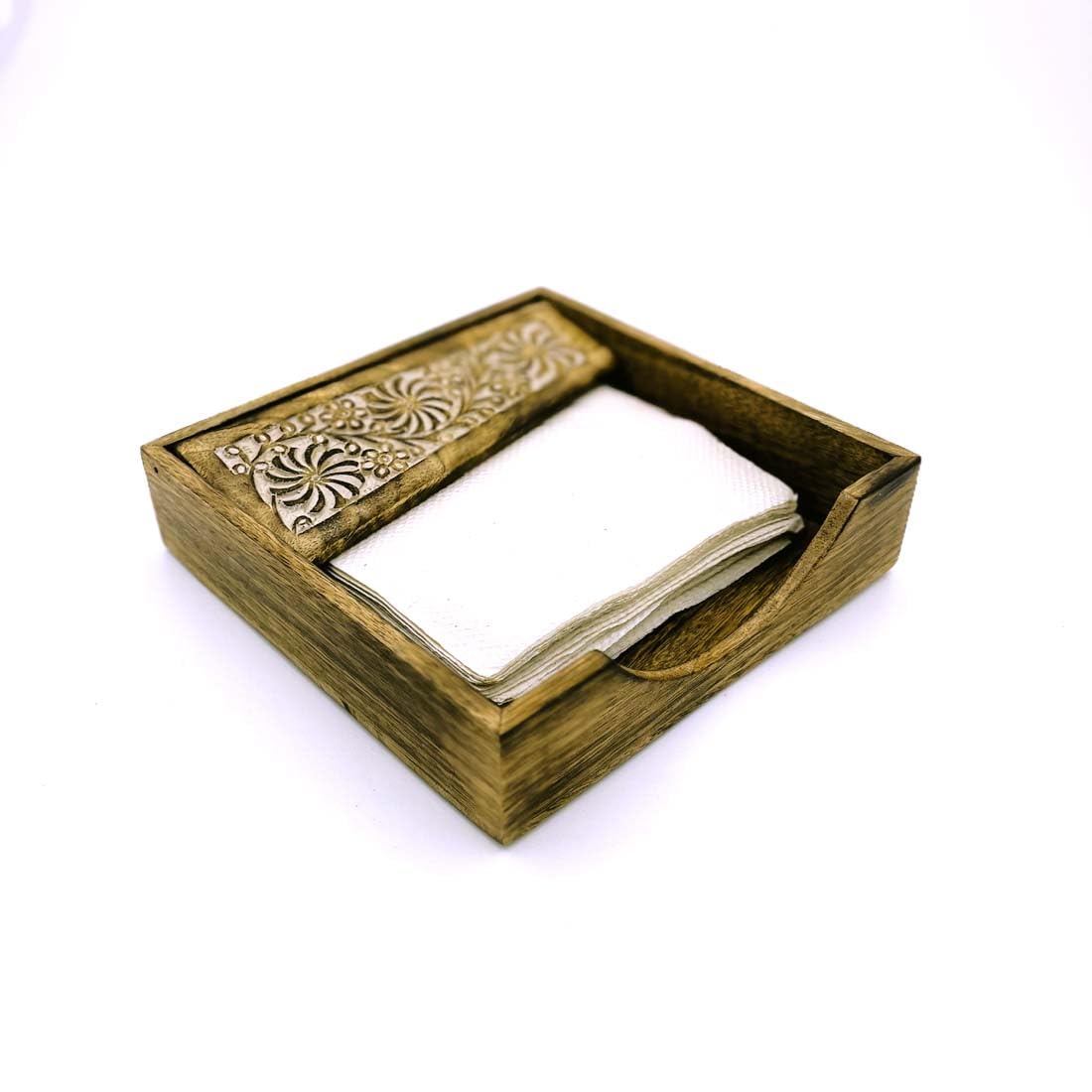 UniqueKrafts Square Full Carved Wooden Tissue Paper Rack/Napkin Holder Stand Wooden Tissue Paper Holder Napkin Stand for Dinning Table Napkin Stand for Facial Tissue (Mango Wood) (B0D7SGLR67) Amazon Price History, Amazon Price Tracker