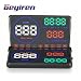 Produktbild GZCRDZ Head Up Display obd2 5.5 Zoll M9 Auto HUD Köpfe Display mit reflektierenden Board, Display KM/H MPH, Speeding Warnung, Kraftstoffverbrauch, Temperatur, LED Geschwindigkeit Projektor