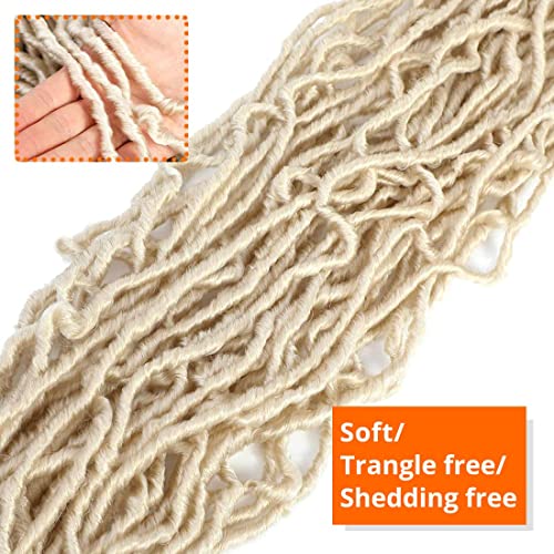 Faux Locs Goddess Locs Crochet Hair For Black Women 613 Blonde Soft Locs 14 In 7 Packs Crochet Hair Pre Looped Synthetic Hair Bundles Bilisar Hair (14Inch, 7Packs, Blonde) #TOP2