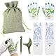 VEGCOO Reflexzonen Socken Set,Fußmassage Socken,Fußreflexzonen Socken mit Werkzeugen,Markierte Akupressur Socken und Handschuhe Set zur Linderung von Müdigkeit (Größen 40–45)