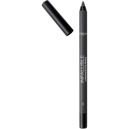 L'Oreal Paris Makeup Infallible Pro-Last Pencil Eyeliner, Waterproof and Smudge-Resistant, Glides on Easily to Create any Look, Grey, 0.042 oz.