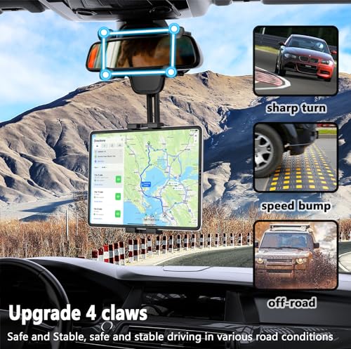 YOOZ Rearview Mirror Tablet Mount for Car Truck- Rotatable & Retractable by YOOZ - Used condition - US$28.71