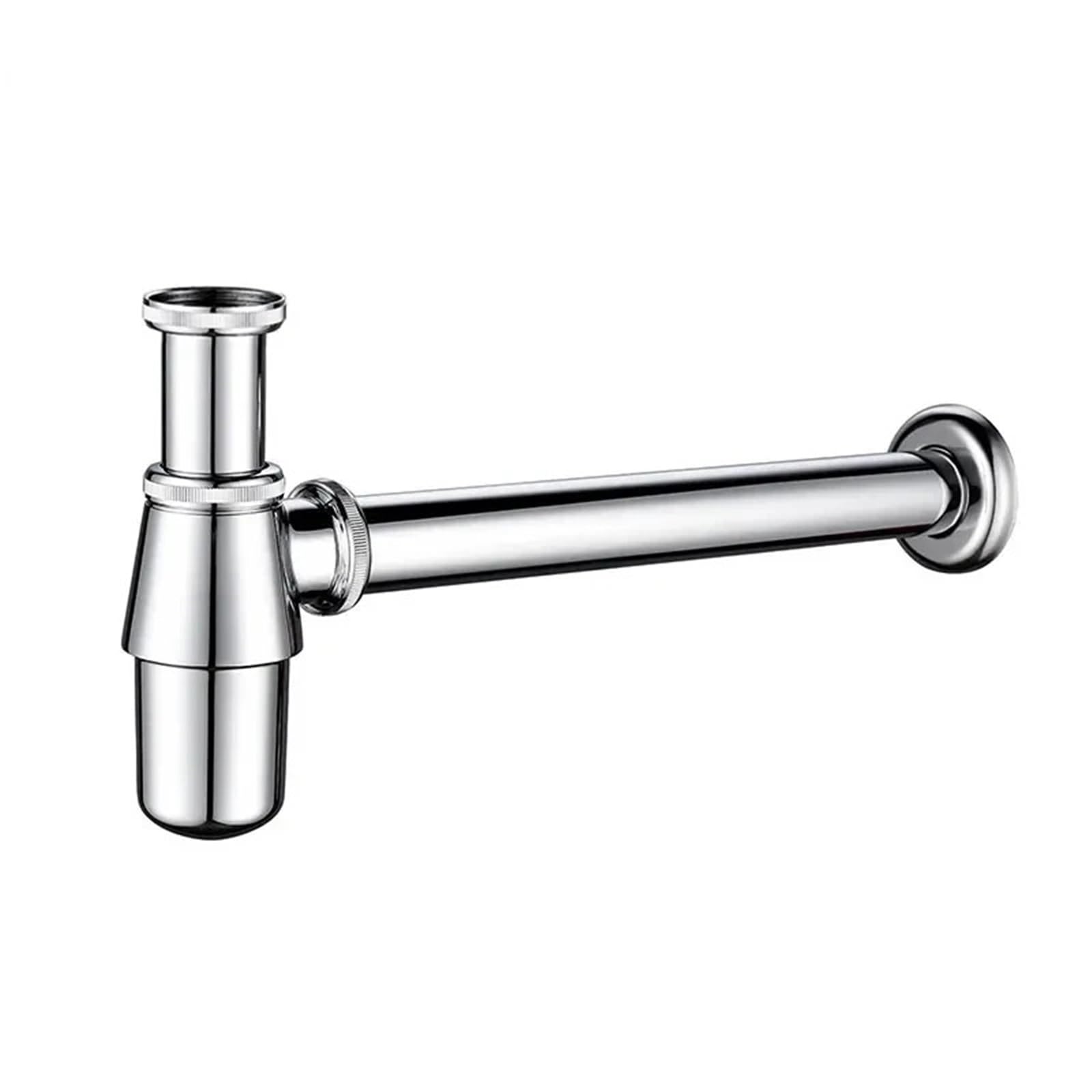 Badezimmer Waschbecken Flasche Falle Pop Up Abflussstopfen mit Überlauf Abfluss Kit Siphon(No Drain-1)