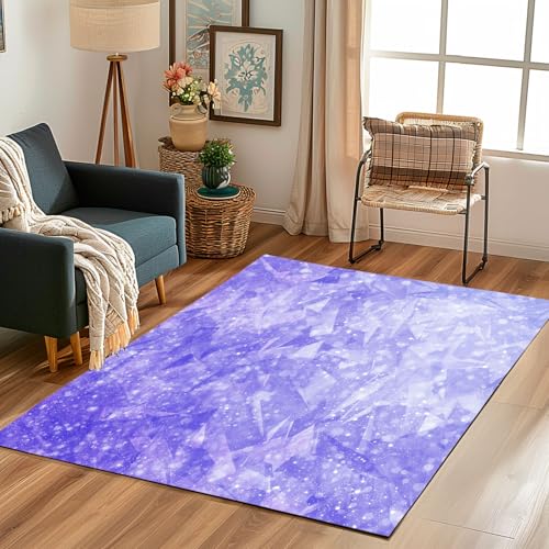 Moquette intérieure douce 120x170cm avec tapis géométrique triangle - 3