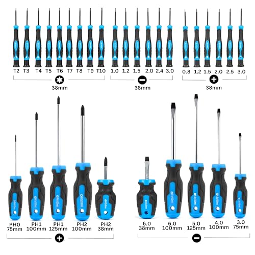 Snapklik.com : 01379A Master Screwdriver Set, 32 Piece Magnetic ...