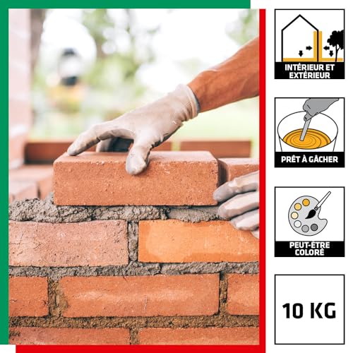 Ciment blanc Parexlanko teintable pour scellements et enduits esthétiques 10kg