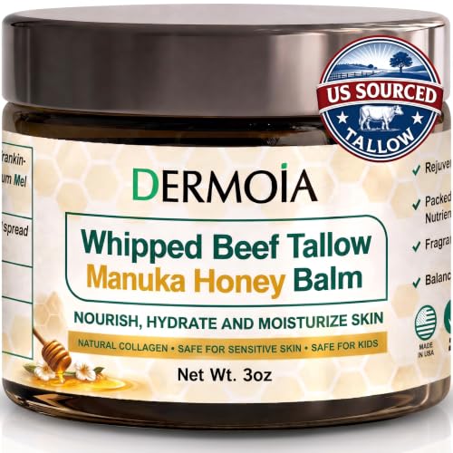 Whipped Tallow and Honey Balm for Face