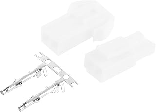 Aexit Wiring Harness Terminals Connector Kit w Lock Type 2-Terminal Wire Terminals Housing 30Pcs