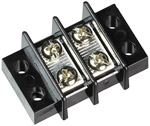 Nte Electronics 25-B600-02 Series 25-B600 Terminal Block Barrier Strip, Dual Row Panel Mount, 25 Amp, Dual Row, 2 Pole, 11.00 Mm Pitch, 300V, 22-12 Awg Wire Range #TOP8