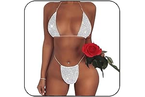 EARENT Women's Mesh Rhinestone Body Chain