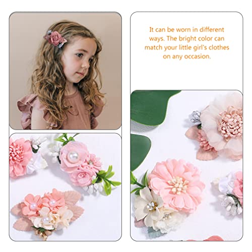 12 Unidades Flor Artificial Grampo De Cabelo Grampos De Cabelo De Flores Para Mulheres Clipes De Flo