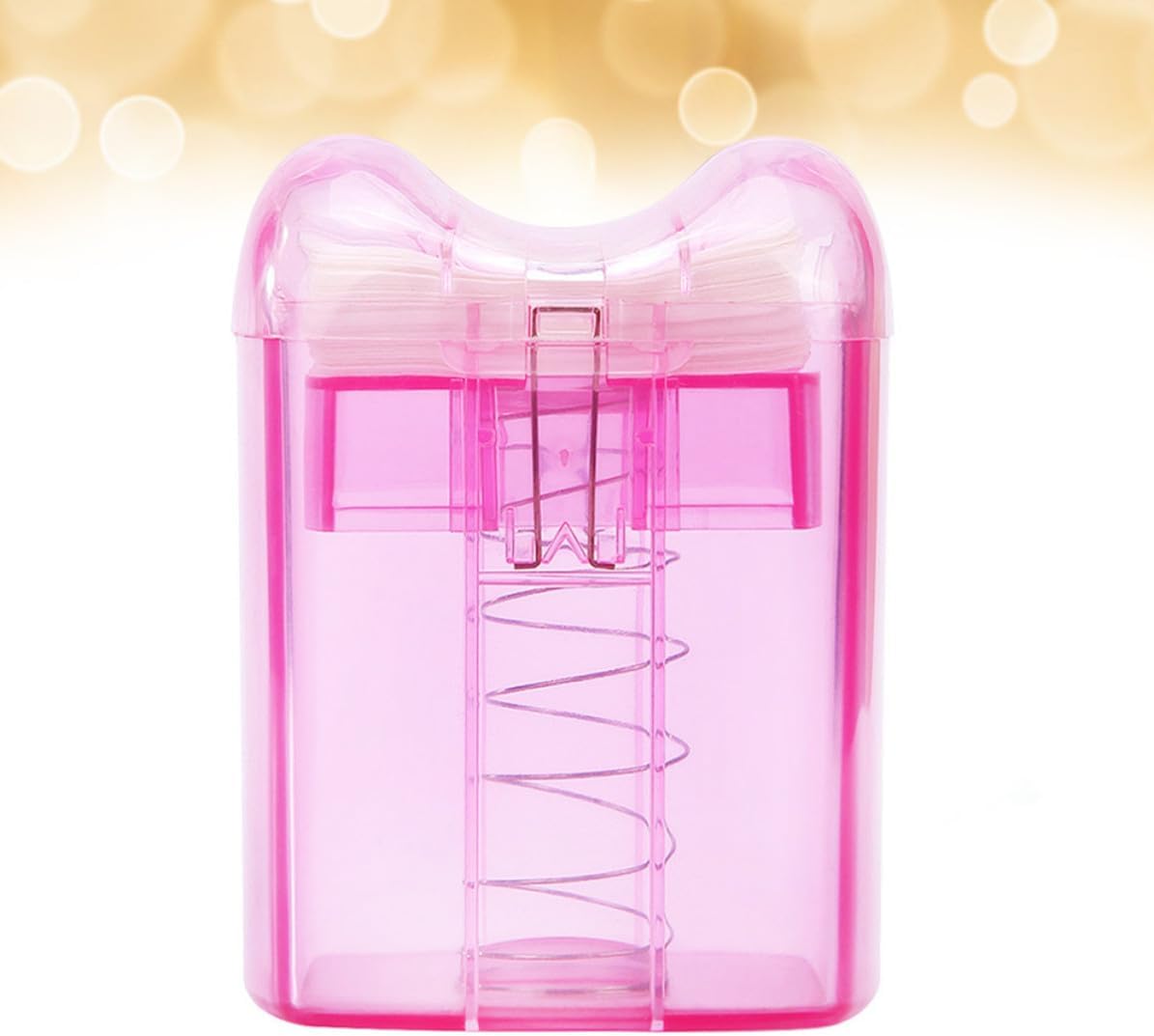 Toddmomy Disposable Perm Paper Box with Spring Design for Easy Take out Abs Material Salon Paper Holder for Barber Shop and Personal Use Pink Extraction Style Container
