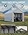 GarveeLife 13'x16'x11' Enclosed Metal Carport, Steel Heavy Duty Carport for All-Weather, Permanent Shelter for Cars, Motorcycles, ATV, or Boats, N.W. 660 Lbs