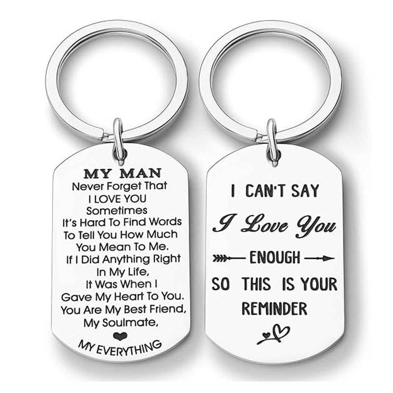 Gifts to Husband You are My Soul Mate You are So Loving Keychain Ring for Birthday Wedding