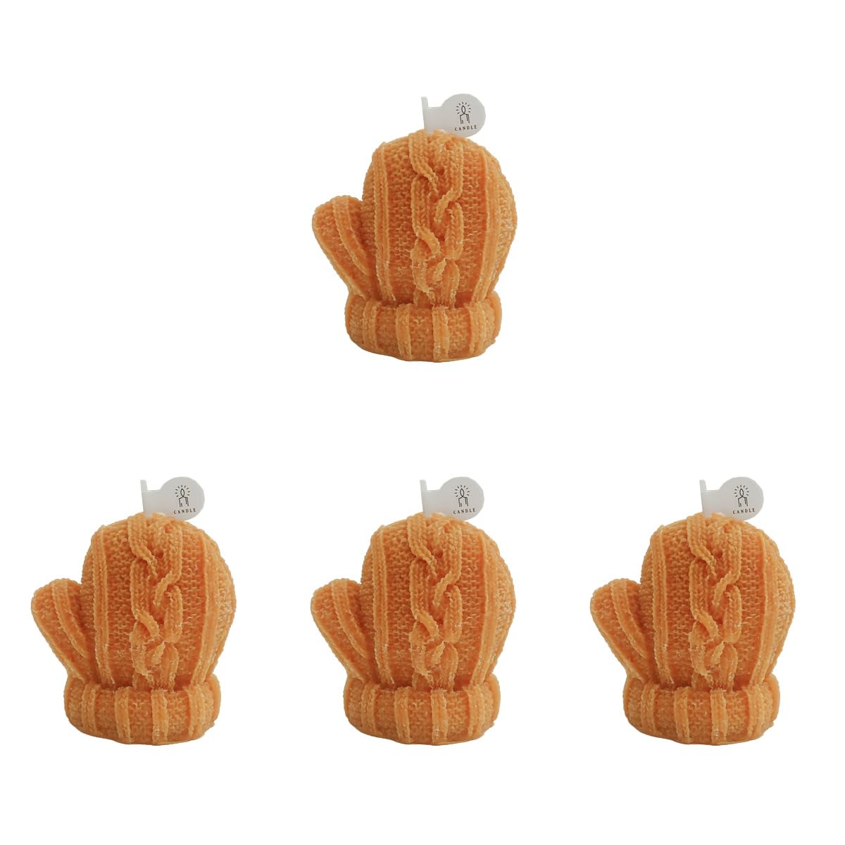 Cabilock 4 Velas Perfumadas Velas Personalizadas Navideñas Con Forma De Guante De Punto Decorativas Para El Hogar Votivas Para Decoración Navideña Con