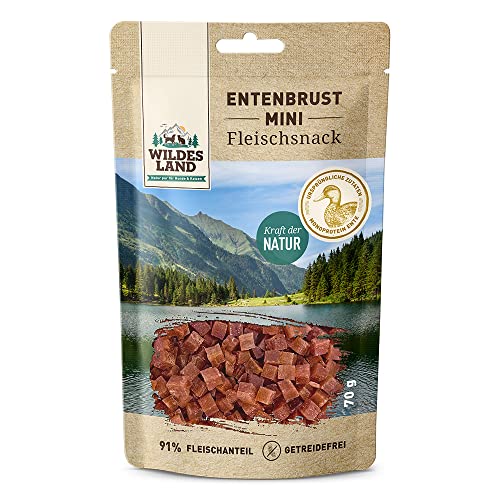 Wildes Land - Entenbrust Mini - 8 x 70 g - Hundesnack - Hundefutter - Getreidefrei