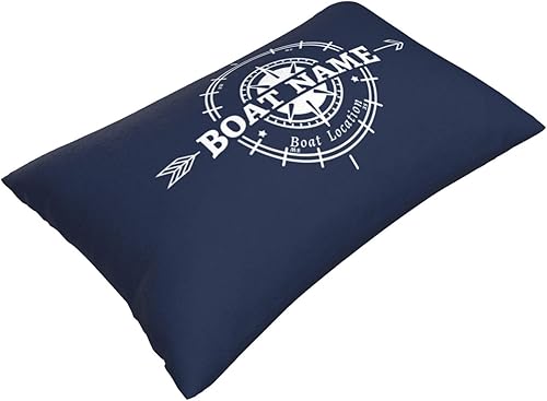 Vista 60 de Almohada lumbar de ancla náutica personalizada Funda de almohada de barco náutica Funda de almohada náutica Regalo de barco náutico, almohada