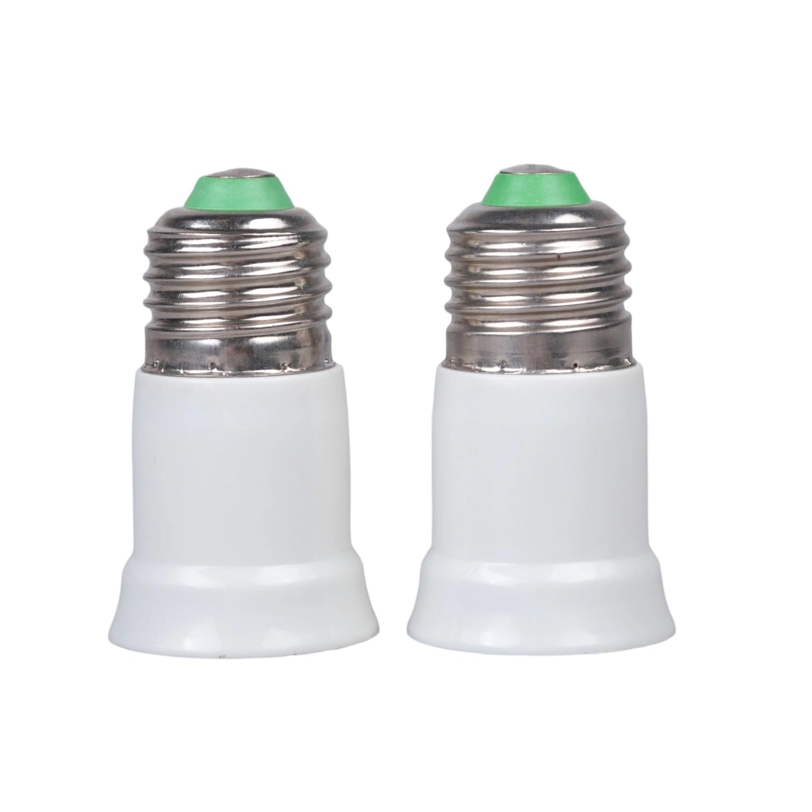 ZEPFJHE of 2 E27 Light Socket Adapter for LED Bulbs Fan Lights Lamps and Cameras 6.5cm / 12.5cm Extension Cord LED Bulb Processor
