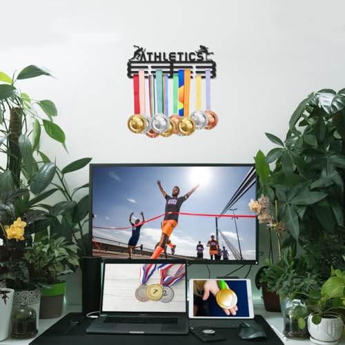 Miniatura 7 de Superdant Colgador De Medallas De Atletismo Para Correr,Deportes,S,Medallas,Soporte Para Pared,Soporte De Pared,Gancho De Cinta De Hierro,Colgador De Decoración,Premios,Cintas,Soporte Para Corredores
