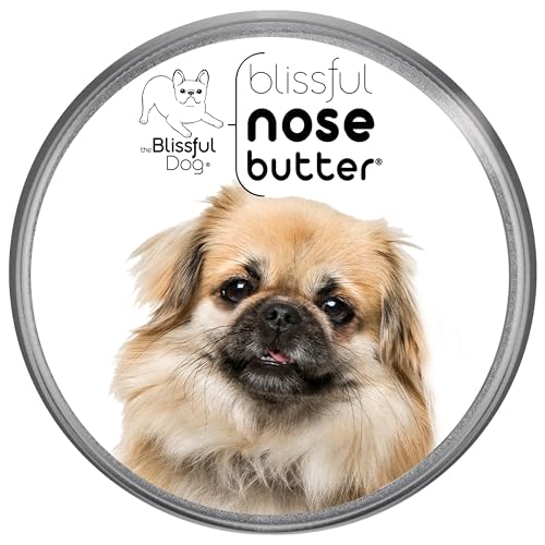 Image of The Blissful Dog Tibetan Spaniel Nose Butter for Dry, Cracked Skin, Lick-Safe Dog Nose Balm with Moisturizing Shea Butter, Almond, Olive, and Essential Oils, Pet Supplies, Uncented, 8 oz.