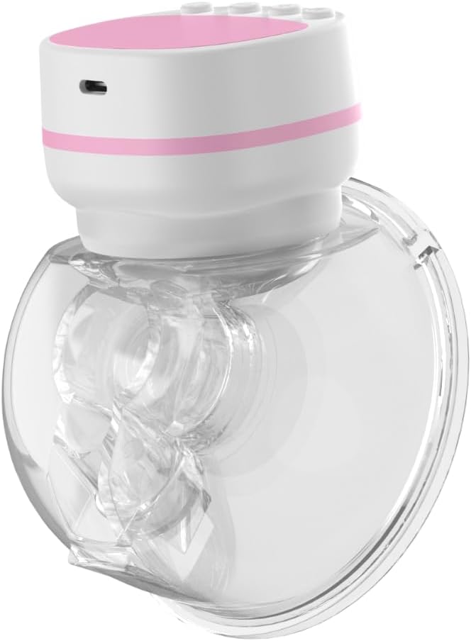 Wearable Double Electric in-Bra Breast Pump, Quiet & Hands-Free Rechargeable, Pain-Free Portable 9 Speeds 3 Modes & Strong Suction Power, Painless, Timer and Memory Function