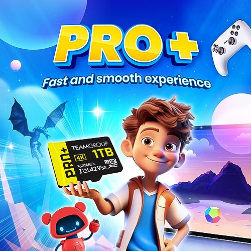 TEAMGROUP A2 Pro Plus Card 1TB Micro SDXC UHS-I U3 A2 V30, R/W up to 160/110 MB/s for Nintendo-Switch, Steam Deck, Gamin - Additional View