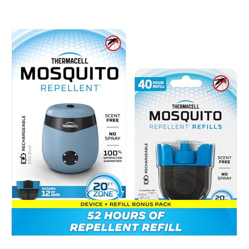 Image of Thermacell E-Series Rechargeable Mosquito Repeller with 20' Mosquito Protection Zone; Bug Spray Alternative; Scent Free