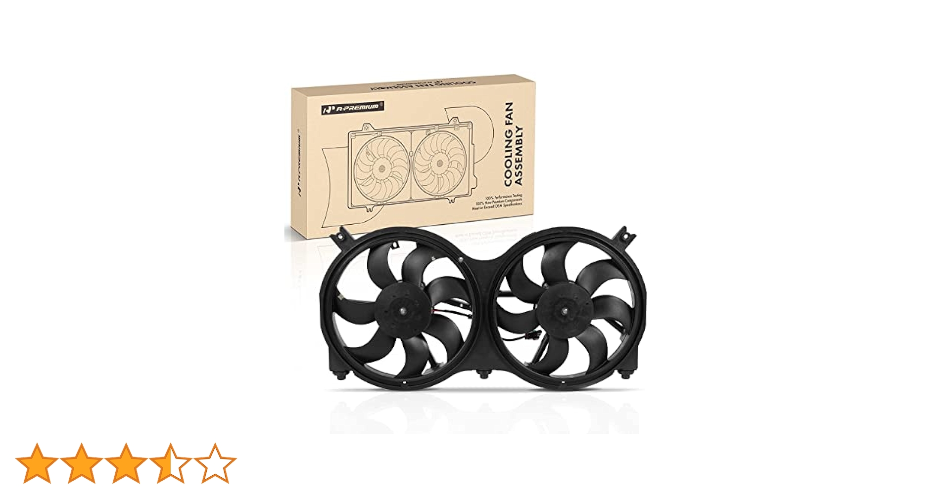 Yamasan③ A-Premium Engine Radiator Cooling Fan Assembly Compatible