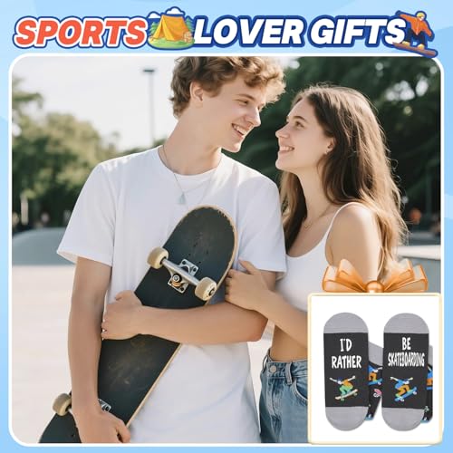 Zmart Funny Gifts for Skateboarders - Skateboard Accessories for Boys Girls, Skate Socks - Thumbnail 5