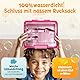 Funkelfuchs® - Brotdose Kinder mit Fächern – 500ml, Pink – Lunchbox Sternchen, klein – Snackbox, Jausenbox, Vesperdose, Brotbox, Essensbox, Bento Box Kinder - für Schule, Kindergarten und Kita