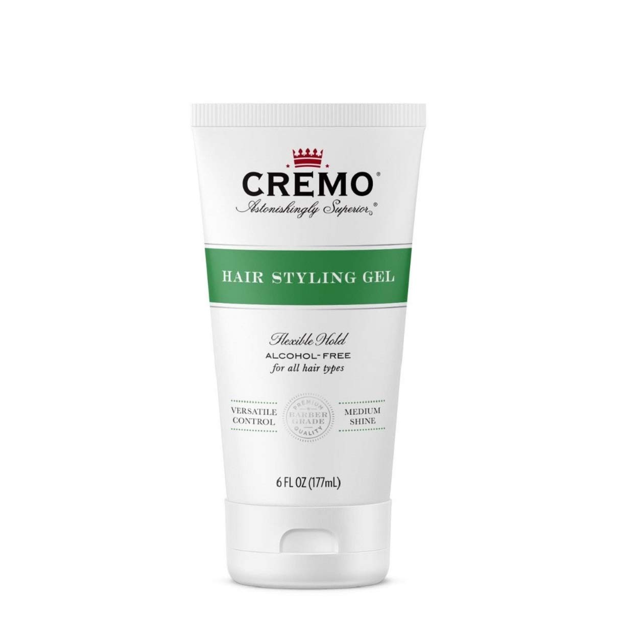 Cremo Barber Grade Hair Styling Gel, Flexible Hold Formula, 6 oz : Beauty & Personal Care