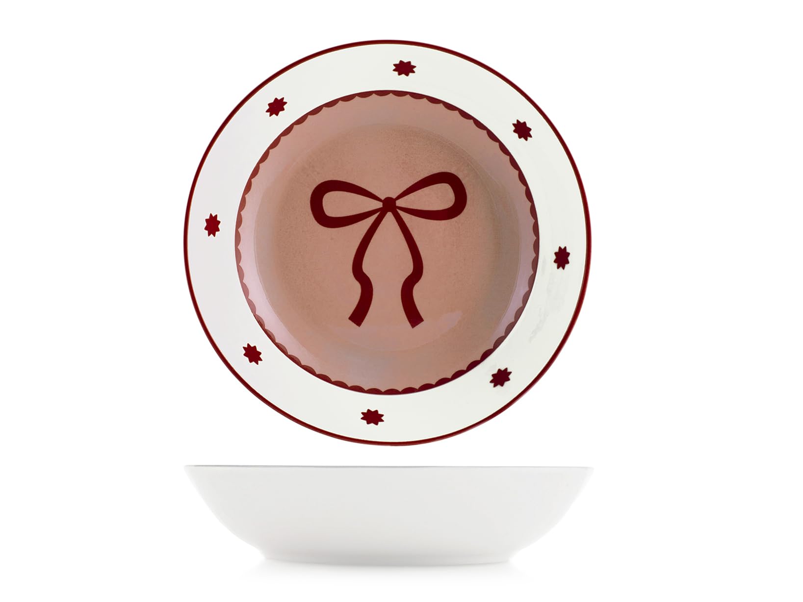 H&H Servizio Tavola 18 Pezzi Rosy in porcellana