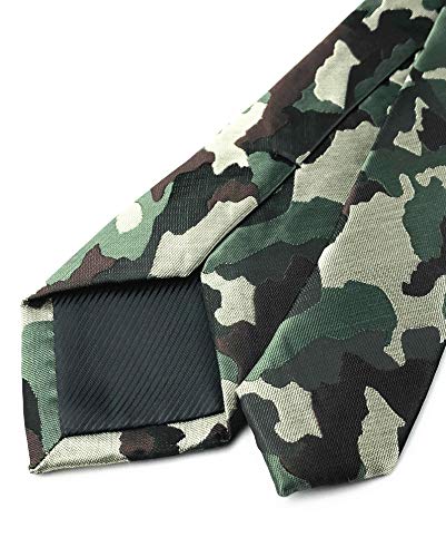 Image of Elfeves Men's Modern Striped Patterned Formal Ties College Daily Woven Neckties