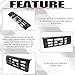 HECASA Front Grille Compatible with 1992-1997 Ford Bronco F-150 F-250 HD F-350 Replacement for FO1200172 F6TZ8200AAA 104-01450A Bumper Grill Assembly Painted Black