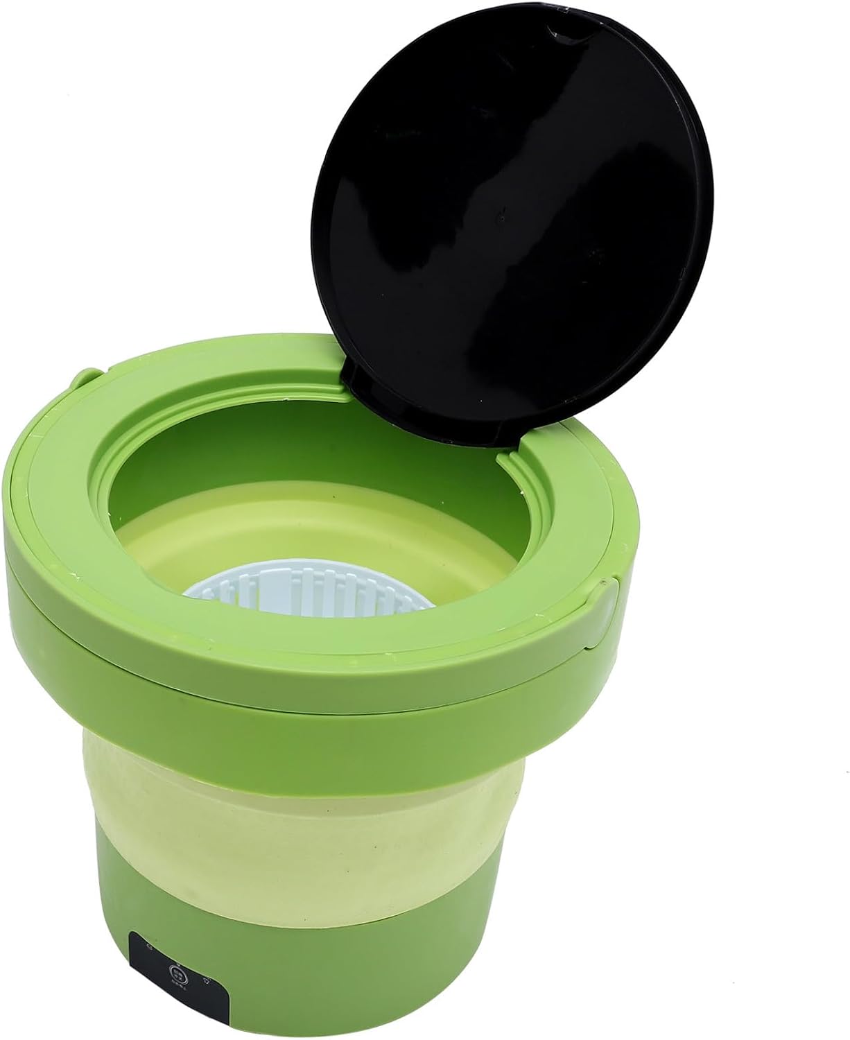 Alipis Portable Folding Washing Machine 6l Capacity Mini Clothes Washer with US Plug Portable Laundry Machine for Travel Camping Apartment Use in Green