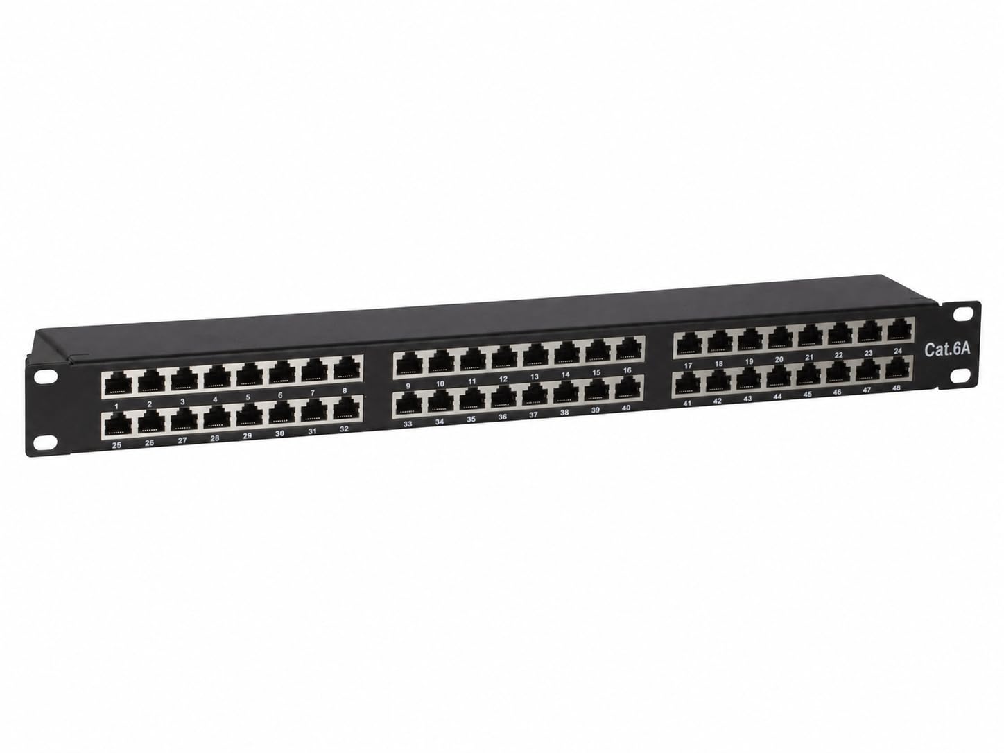 Patchpanel 19" CAT 6a STP - 48 ports (DS-Patch6a-48STP)