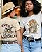Flafens T Shirts for Women - Womens Graphic Tees Cotton Cute Fit Tshirts Teens Girls Sleeve Tops Cool Design Beauty,Medium