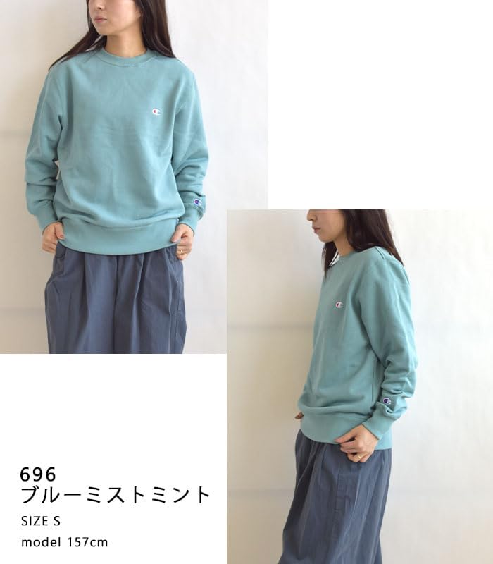 [チャンピオン] CREW NECK SWEATSHIRT 696 ブル-ミストミント LL