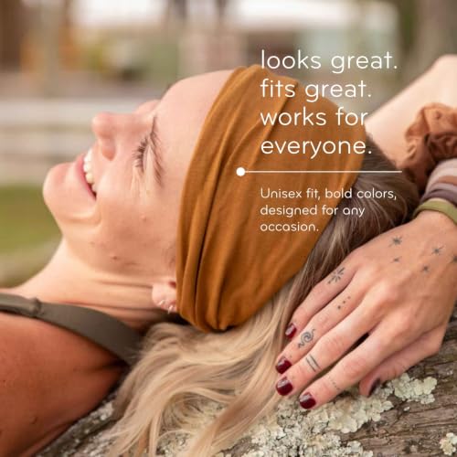 Image of KOOSHOO Head-Band for Men and Women - Durable, Plant-Based Hair Accessory - Versatile Sports Sweatband - Elastic Thick Sweat Band for Women & Men - Great for Running, Yoga, Exercise, etc