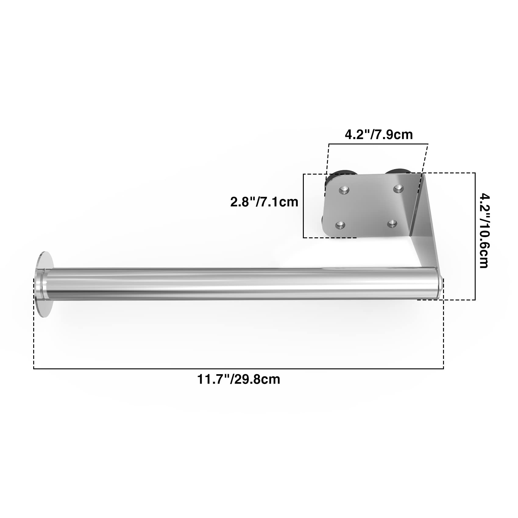 Onlyfire Chef Magnetic Paper Towel Holder, Stainless Steel Kitchen Towel Holder, Strong Magnetic Paper Towel Holder for Refrigerator, Grill and Rv