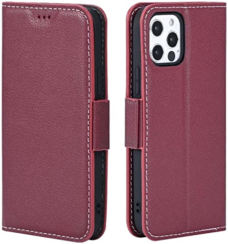 Housse iPhone 13 Pro Max cuir rouge idéale pour vos sorties en ville