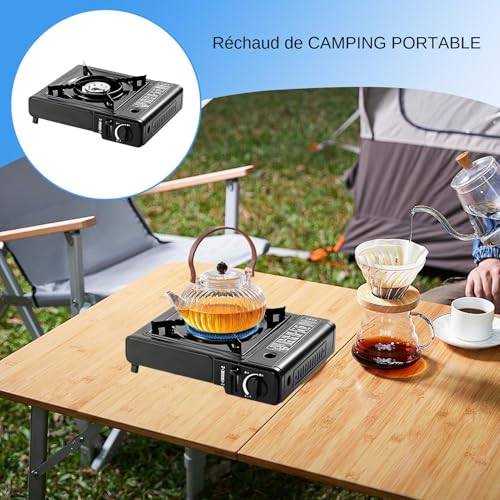 Brûleur camping compact pour réussir vos repas chauds en randonnée et pêche - 4