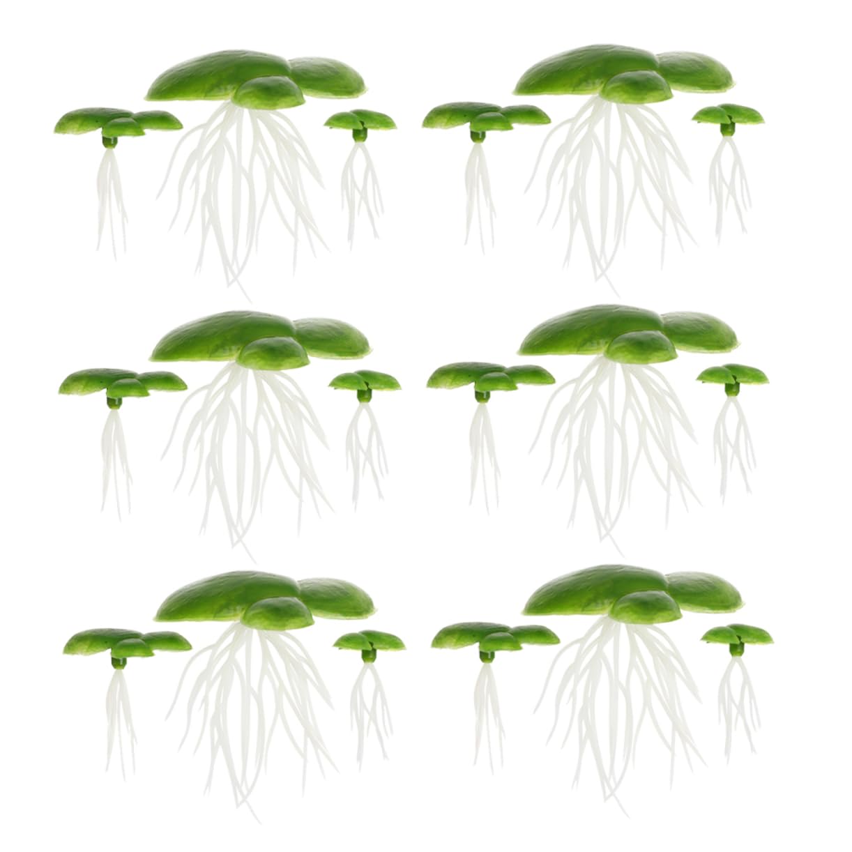270pièces Plantes Aquatiques Flottantes Décoratives pour Aquarium Faux Lentilles Eau avec Décoration Naturelle pour Réservoirs Et Terrariums