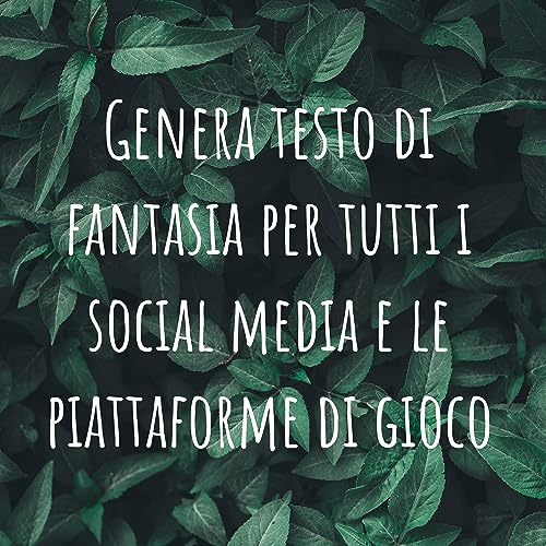 Genera testo di fantasia per tutti i social media e le piattaforme di gioco cover art
