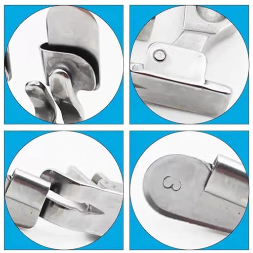 Pie para máquina de coser HjUIMIMA acero inoxidable ajuste miniatura 6