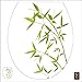 Plage 260208 Adhesivo de decoración para Tapas de WC Sticker Smooth, Bambus, 40 x 34 cm