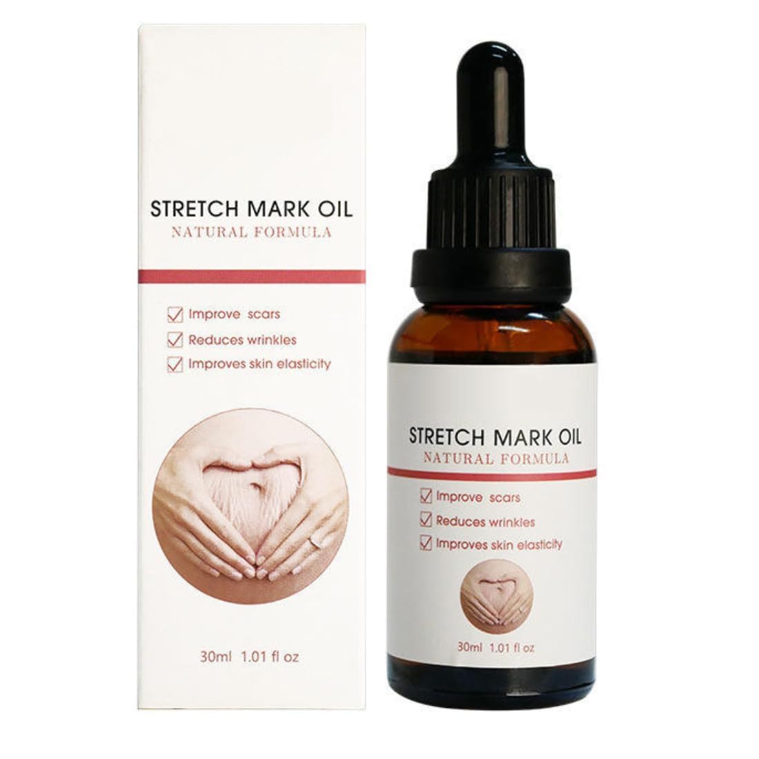 Stretch Mark Body Oil 30ml | Natural Skin Care Oil for Stretch Marks, Scars & Dry Skin | Nourishing Massage Oil for Pregnancy & Postpartum | Improves Skin Elasticity & Moisturizes Body-image-31