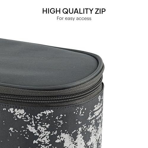 Image of CELLO Gemini Lunch Box Gift Set of 3 Pieces with Bag for Office Use, Grey | 300ml x 2 Steel Round Containers, 500ml x 1 Oval Container with 600 ml Water Bottle, Leak Proof Tiffin Set for School Travel